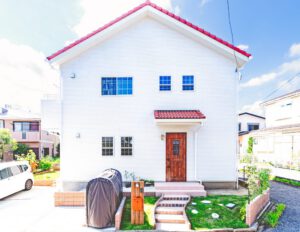 南欧風住宅の外観