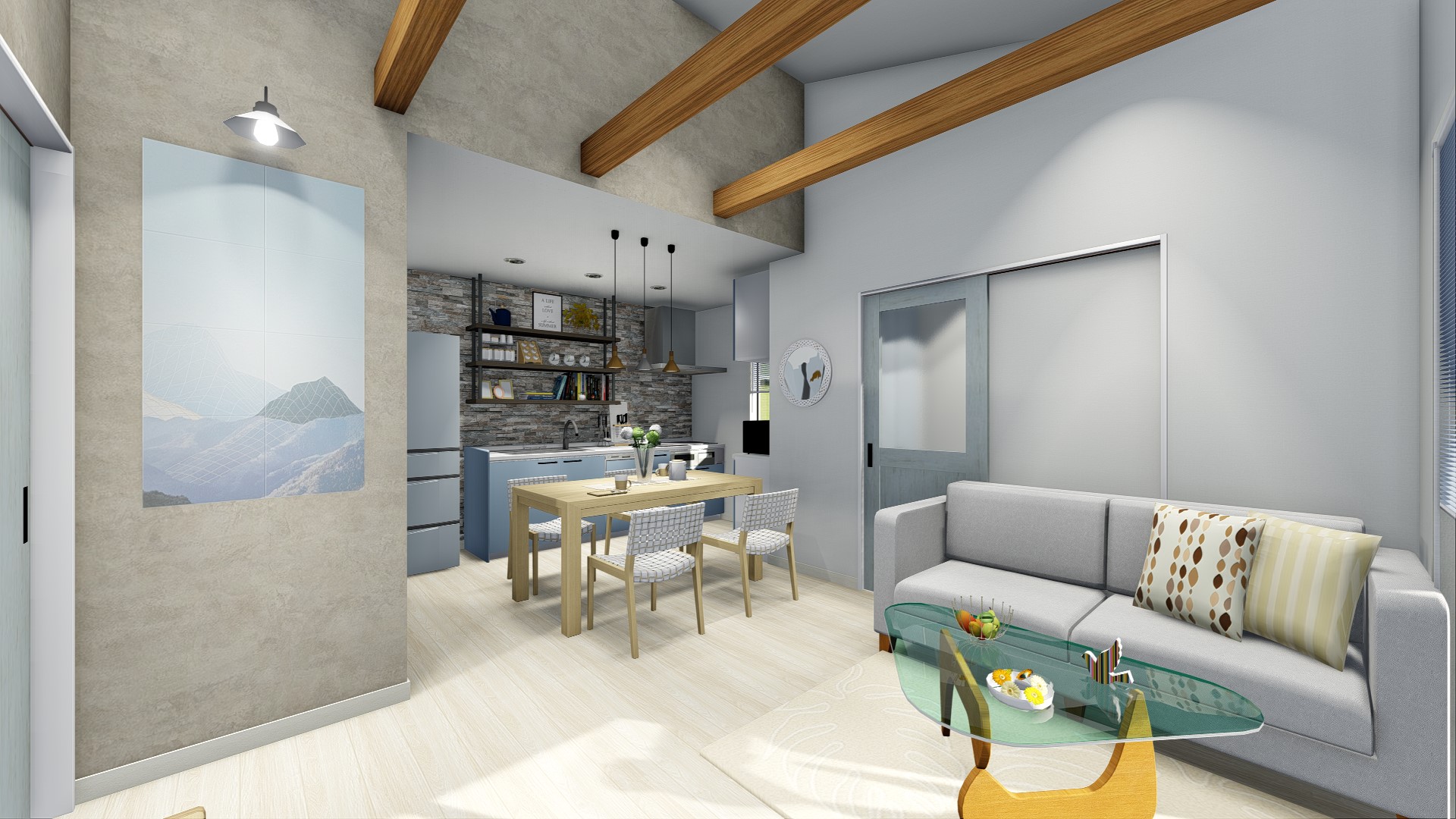 規格住宅の3D画像