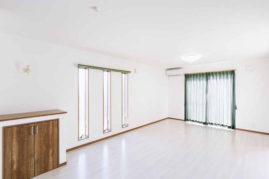 余計なオプションの無いシンプルな平屋リビング